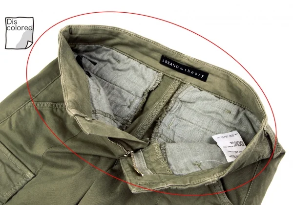 ジェイ ブランド セオリーJ BRAND for Theory 裾ジップカーゴパンツ カーキ24 K-117754_004