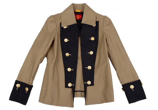 ヴィヴィアンウエストウッド レッドレーベルVivienne Westwood Red Label オーブボタンナポレオンジャケット モカ黒1 K-117770_002