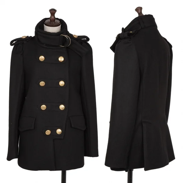 ヴィヴィアンウエストウッド アングロマニアVivienne Westwood ANGLOMANIA メルトンナポレオンジャケット 黒38 K-117772_001