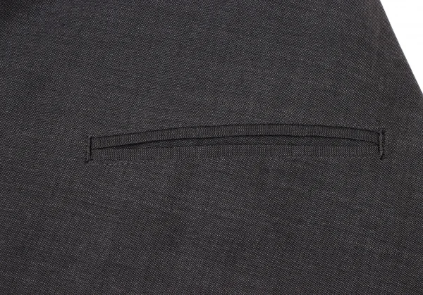 ヨウジヤマモト ファムYohji Yamamoto FEMME ウールポリカッティング変形ジャケット グレー2 K-117777_010