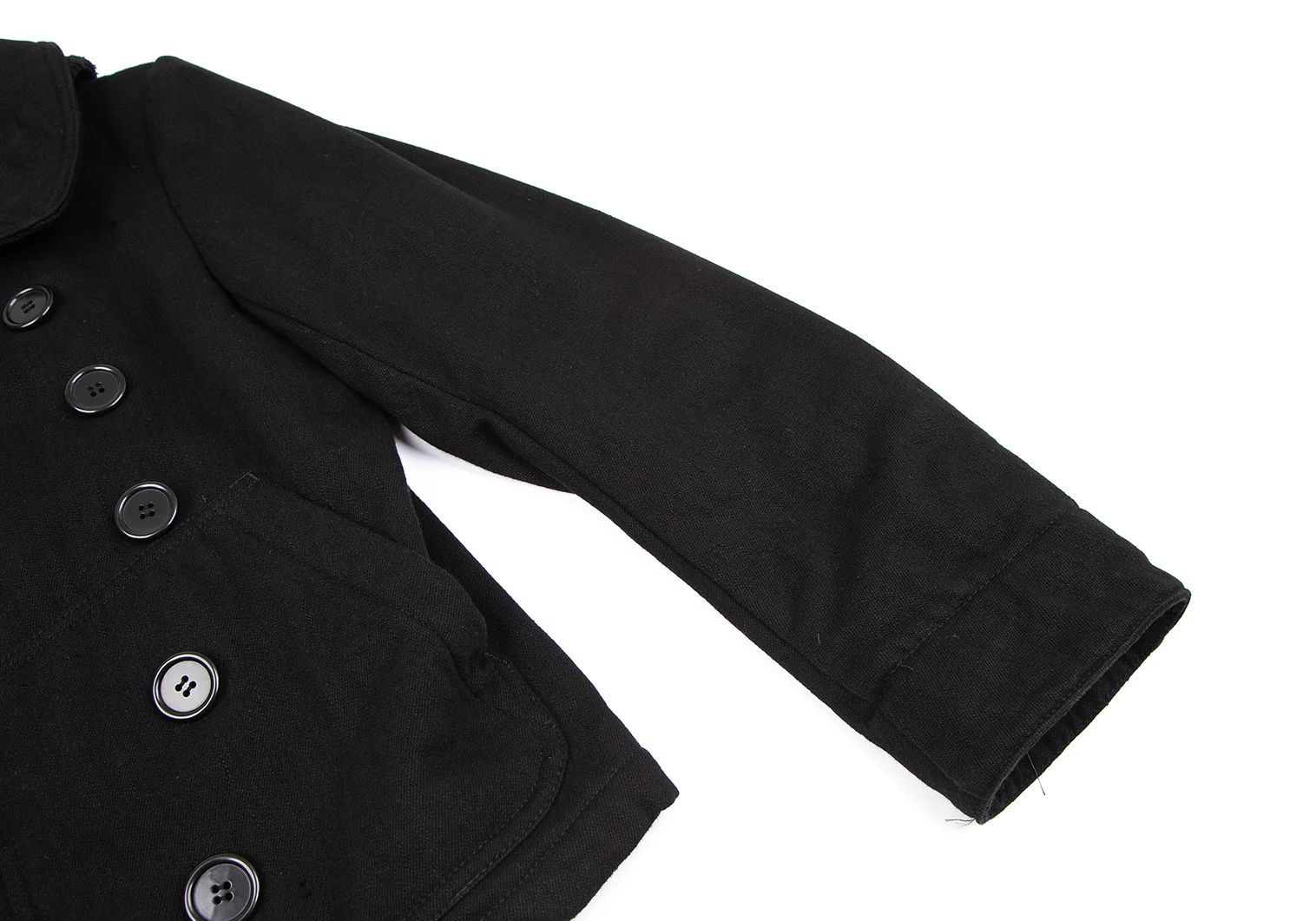 【希少】Y’s ワイズ　ナポレオンジャケット　ピーコート　2way 黒　サイズ3 希少】Y's ワイズ ナポレオンジャケット ピーコート 2way 黒