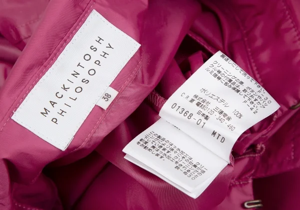 MACKINTOSH PHILOSOPHY スプリングコート(麻) 38 マッキントッシュ フィロソフィーMACKINTOSH PHILOSOPHY ポリ