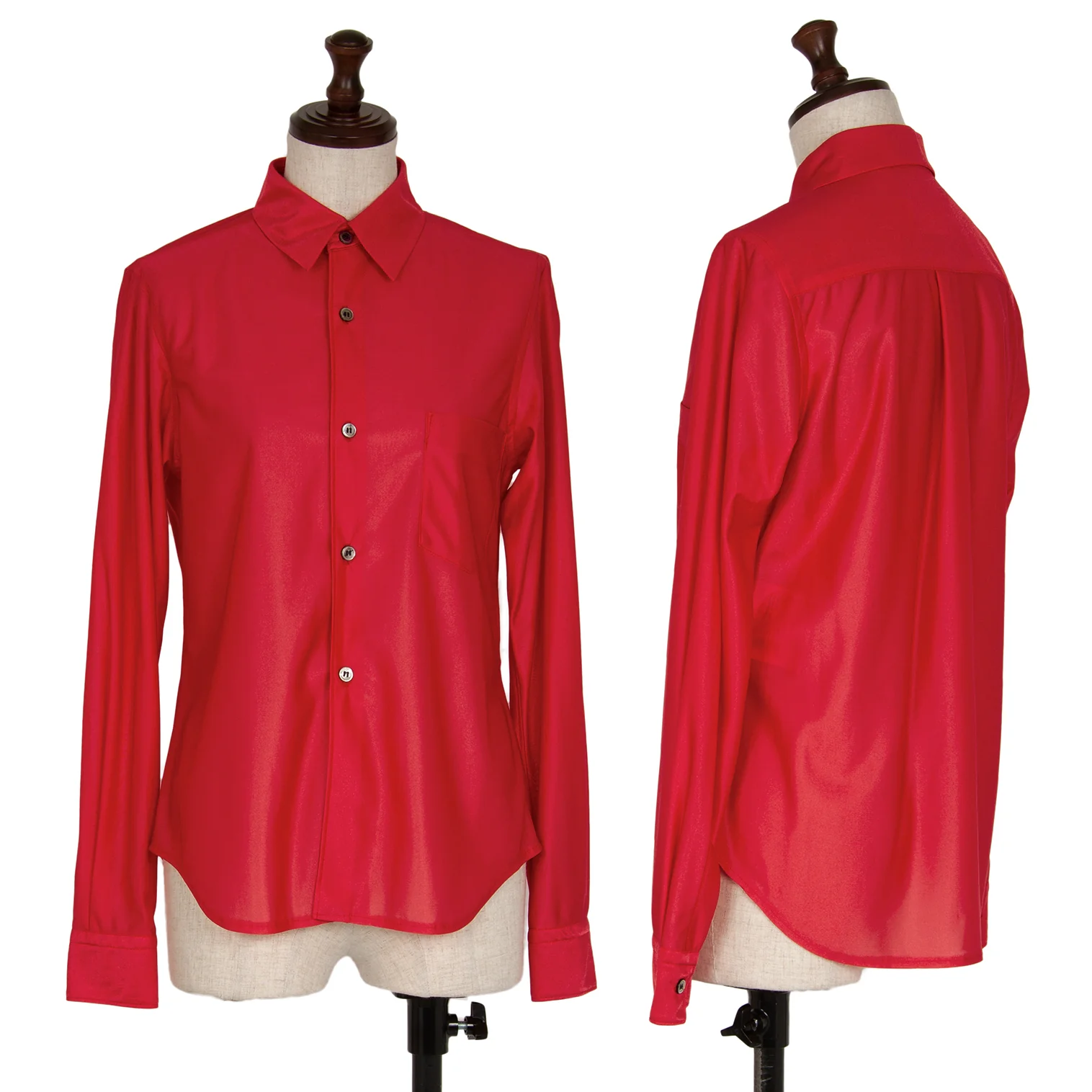 【関税&送料込】Comme Des Garcons Play Red Nylon Comme Des G COMME des GARCONS COMME des GARCONS Polyester Shirt Red SS