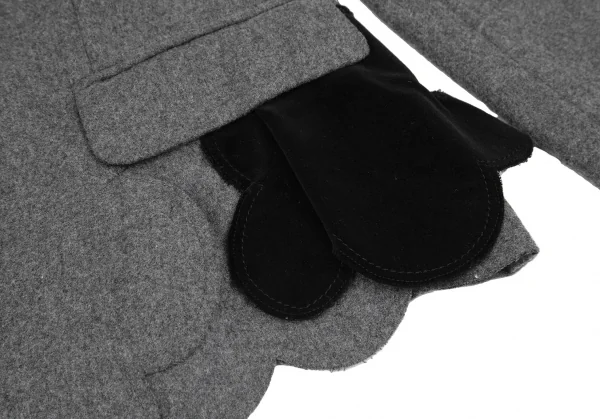 COMME des GARCONS Round Cut Hem Design Jacket K-117837_013