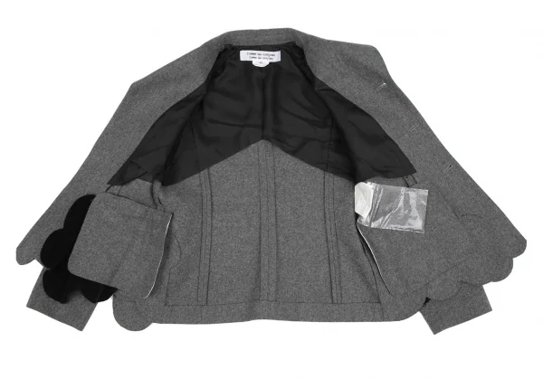 COMME des GARCONS Round Cut Hem Design Jacket K-117837_015