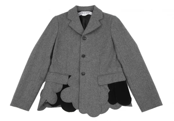 COMME des GARCONS Round Cut Hem Design Jacket K-117837_002