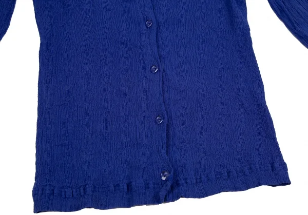 イッセイミヤケ ハートISSEY MIYAKE HaaT クレーププリーツカーディガン 青2 K-117846_011