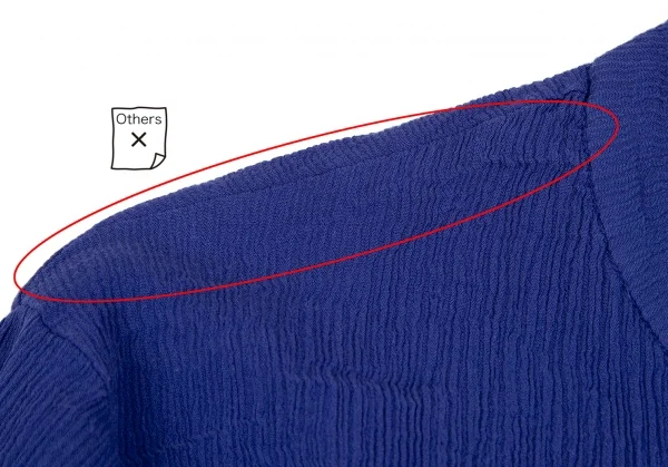 イッセイミヤケ ハートISSEY MIYAKE HaaT クレーププリーツカーディガン 青2 K-117846_004