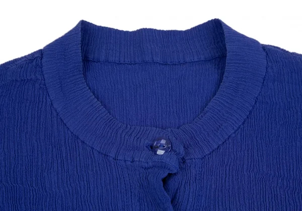 イッセイミヤケ ハートISSEY MIYAKE HaaT クレーププリーツカーディガン 青2 K-117846_006