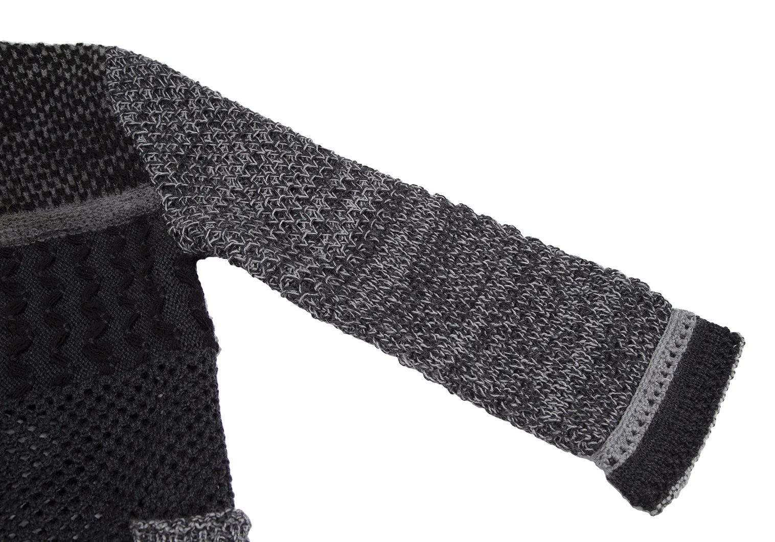 HaaT HeaRT ハート　イッセイミヤケ　カシミヤ　カーディガン ＊変形 イッセイミヤケ ハートISSEY MIYAKE HaaT 編み替えデザインニット