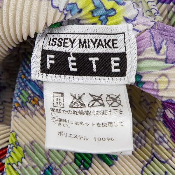 イッセイミヤケ フェットISSEY MIYAKE FETE フラワープリントプリーツスキッパーシャツ ベージュマルチ2 K-117868_016