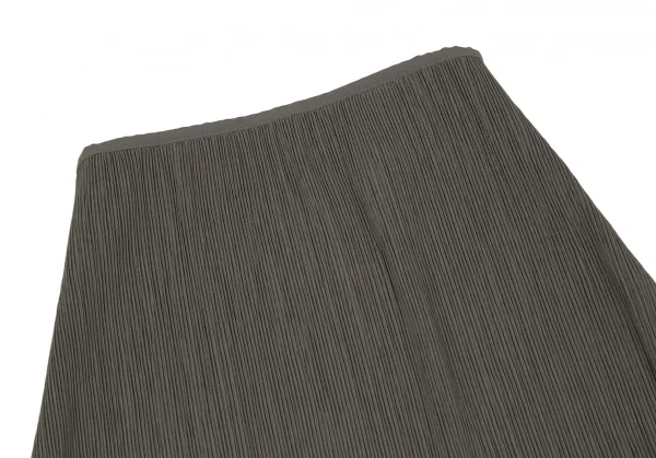 イッセイミヤケ ホワイトレーベルISSEY MIYAKE WHITELABEL プリーツハーフラップスカート モカグレーM位 K-117872_003
