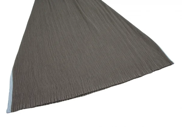イッセイミヤケ ホワイトレーベルISSEY MIYAKE WHITELABEL プリーツハーフラップスカート モカグレーM位 K-117872_004