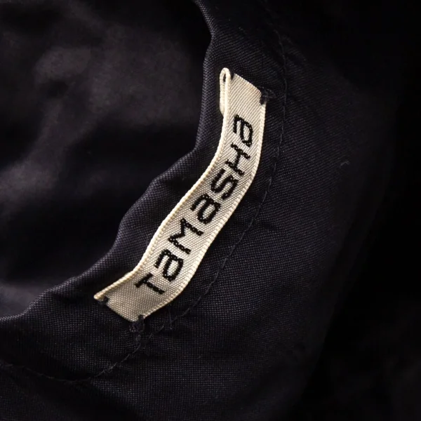 イッセイミヤケハートタマシャISSEY MIYAKE HaaT TaMaSHa ステッチ刺繍リングハンドルバッグ 黒 K-117902_010