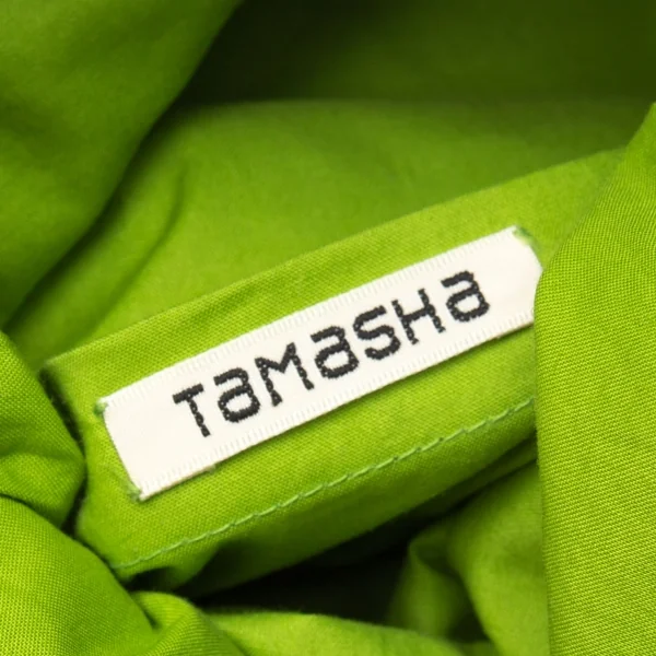 イッセイミヤケハートタマシャISSEY MIYAKE HaaT TaMaSHa ステッチ刺繍フラップショルダーバッグ 黄緑 K-117903_015