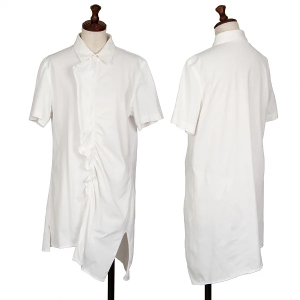 Y's Gather Jersey Shirt White 2 K-117936_001