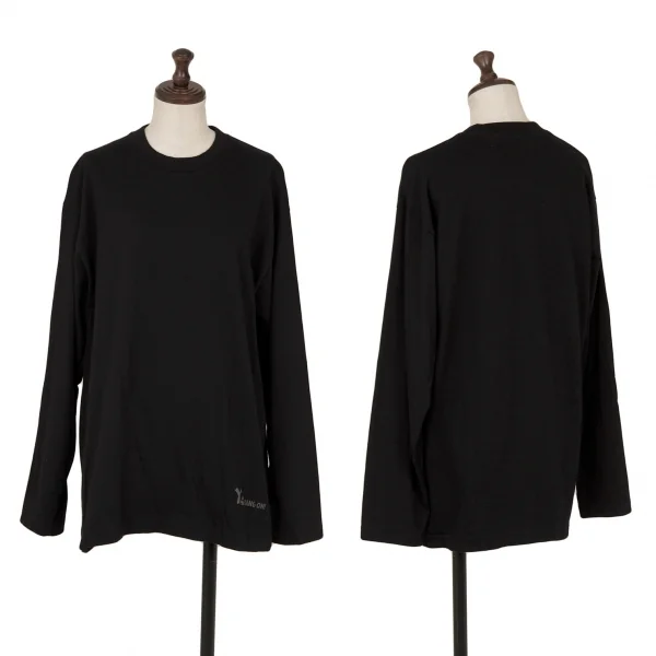 ワイズ バングオン！Y's BANG ON! No.0 裾ワンポイントロゴプリントカットソー 黒2 K-117940_001