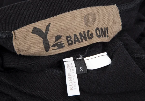 ワイズ バングオン！Y's BANG ON! No.0 裾ワンポイントロゴプリントカットソー 黒2 K-117940_011