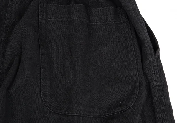 ワイズY's コットンツイルクロップドペインターパンツ 黒3 K-117943_010
