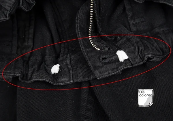 ワイズY's コットンツイルクロップドペインターパンツ 黒3 K-117943_004