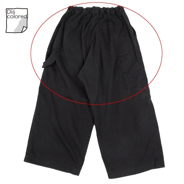 ワイズY's コットンツイルクロップドペインターパンツ 黒3 K-117943_009