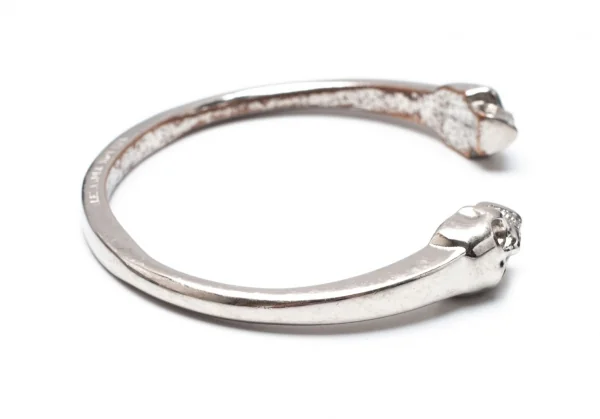 アレキサンダーマックイーンAlexander McQUEEN ツインスカルバングル シルバー K-117958_004