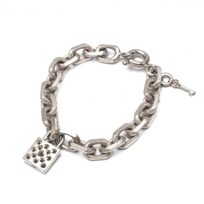 アレキサンダーマックイーンAlexander McQUEEN パドロックチェーンブレスレット