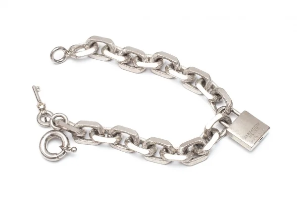 アレキサンダーマックイーンAlexander McQUEEN パドロックチェーンブレスレット シルバー K-117959_006