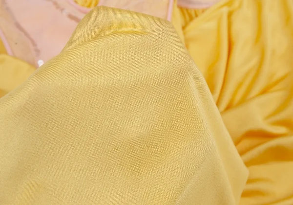 ツモリチサトTSUMORI CHISATO ビース装飾メッシュ切替ノースリーブトップス 黄ピンク2 K-117972_012