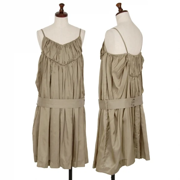 ズッカzucca ポリコットンキャミソールワンピース カーキM K-117980_001