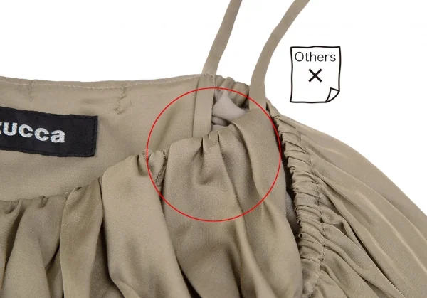 ズッカzucca ポリコットンキャミソールワンピース カーキM K-117980_004