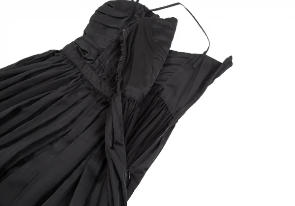 ズッカzucca ポリコットンギャザーキャミソールワンピース 黒M K-117981_006