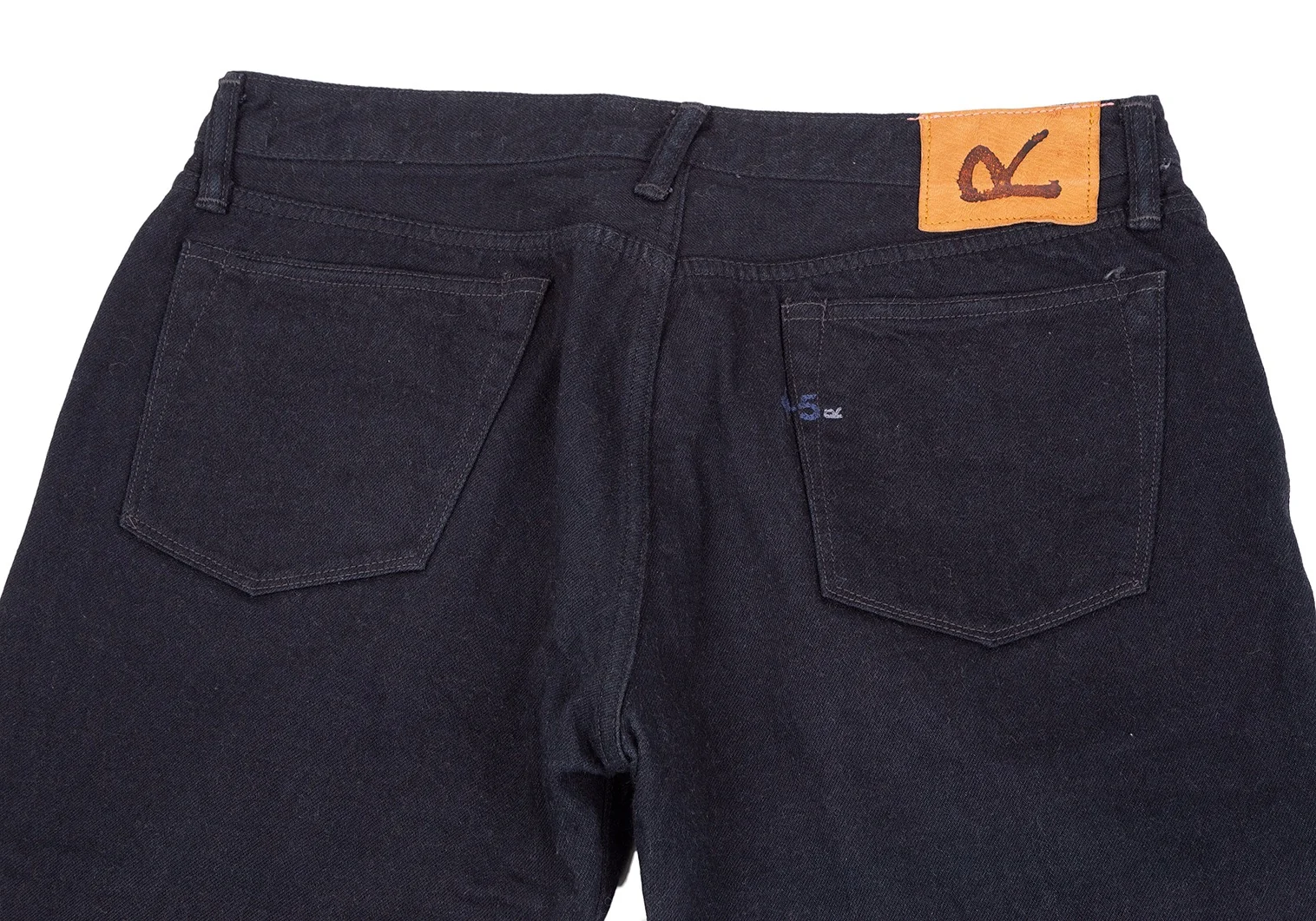 45R 藍染 抜染 パンツ 45rpm 45R 藍染めデニムパンツ 濃紺32 (K-117989) | DCブランド古着