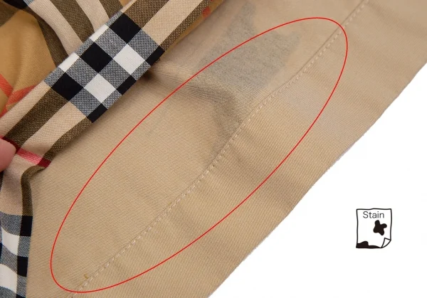タグ切れ Burberryグラフィックプリント トレンチコート ベージュ バーバリーBURBERRY コットンギャバグラフィックプリント