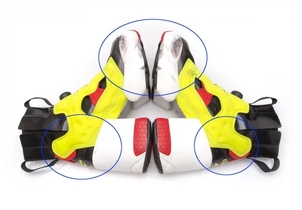 メゾンマルジェラ×リーボックMaison Margiela×Reebok Tabi Instapump Fury Hi アンクルブーツ 黒赤黄40(25cm位) K-118005_012