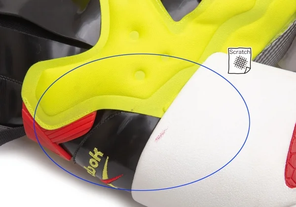 メゾンマルジェラ×リーボックMaison Margiela×Reebok Tabi Instapump Fury Hi アンクルブーツ 黒赤黄40(25cm位) K-118005_015