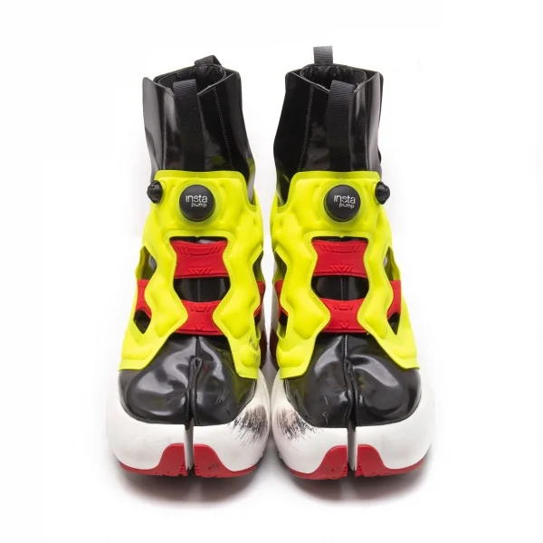 メゾンマルジェラ×リーボックMaison Margiela×Reebok Tabi Instapump Fury Hi アンクルブーツ 黒赤黄40(25cm位) K-118005_002