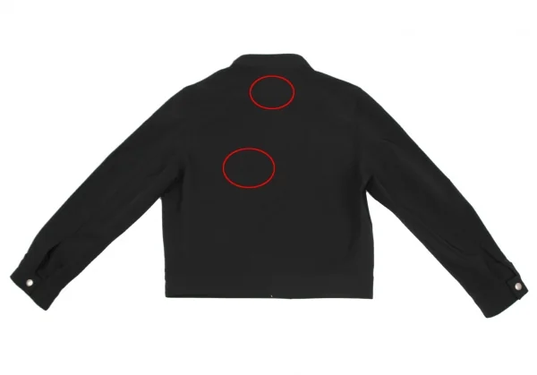 プラダPRADA ナイロンシングルライダースジャケット 黒S K-118012_012