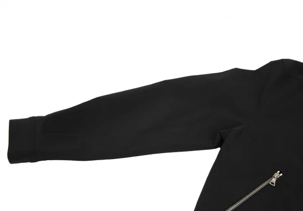 プラダPRADA ナイロンシングルライダースジャケット 黒S K-118012_004