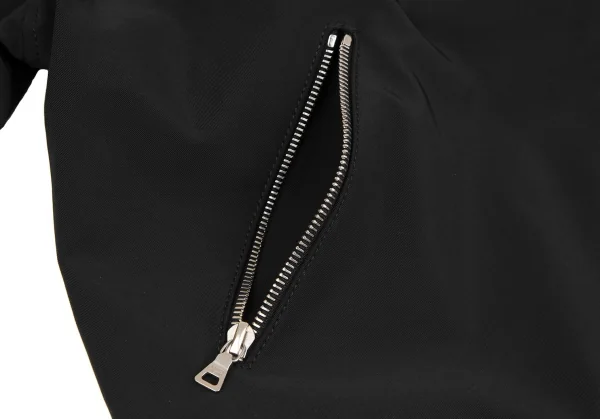 プラダPRADA ナイロンシングルライダースジャケット 黒S K-118012_008