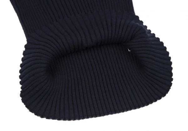 ジャンポールゴルチエ クラシックJean Paul GAULTIER CLASSIQUE コットンレーヨンリブポロニット 紺48 K-118013_009