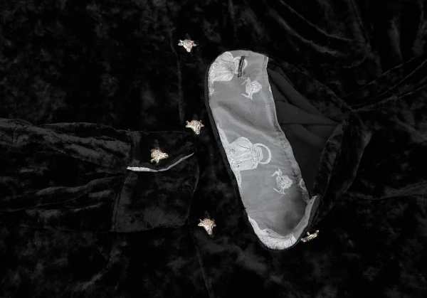 Jean-Paul GAULTIER HOMME Buffalo Metal Button Velor Shirt K-118019_007