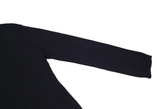 コムデギャルソンオムプリュスCOMME des GARCONS HOMME PLUS コットンカーブジップニットカーディガン 紺M位 K-118025_003