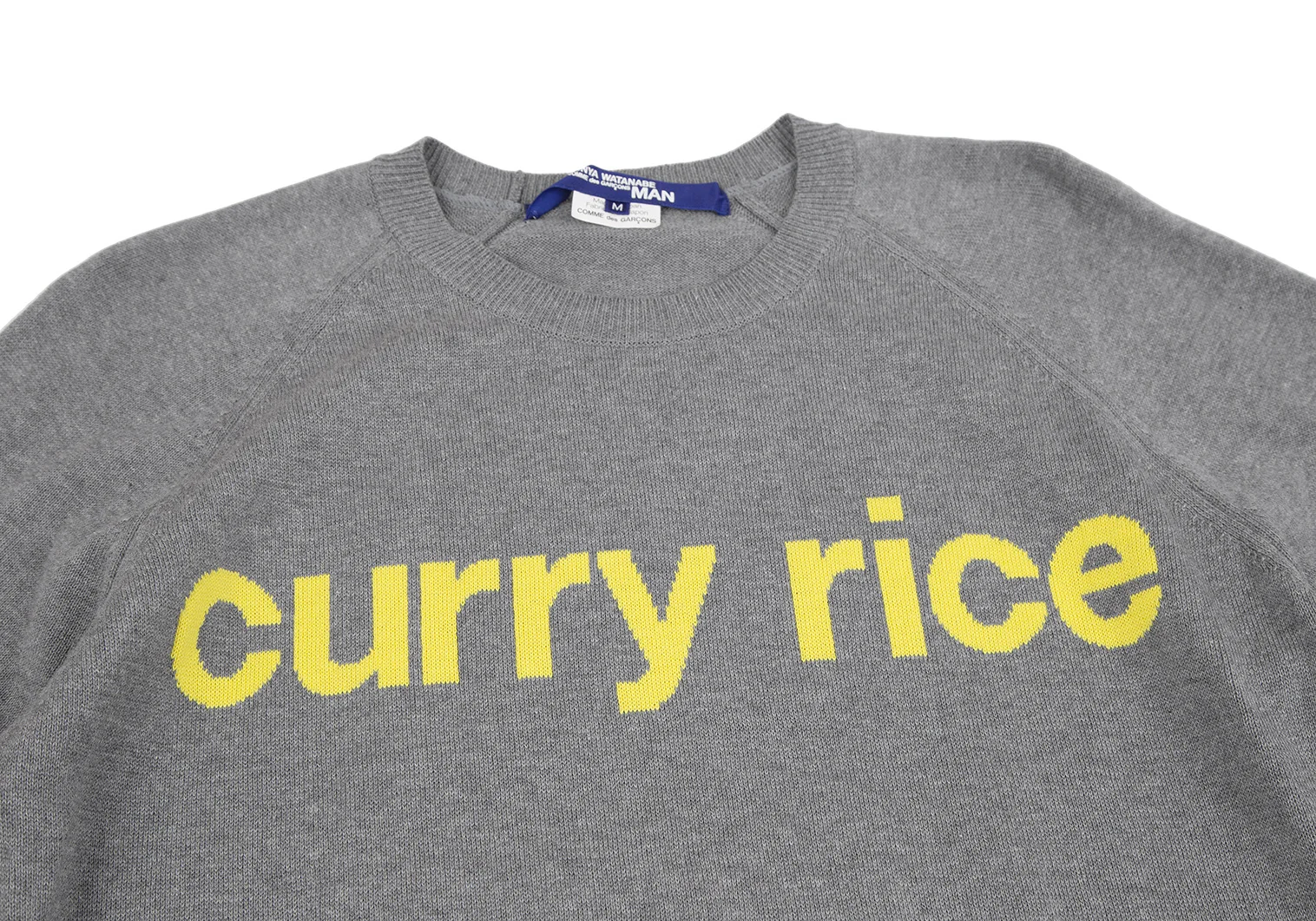 02SS JUNYA WATANABE MAN 'curry rice' プリント ワークパンツ カーキ Comme des Garcons ジュンヤワタナベマン コムデギャルソン 最初期 02SS Early JUNYA WATANABE MAN Knit Sweater poem