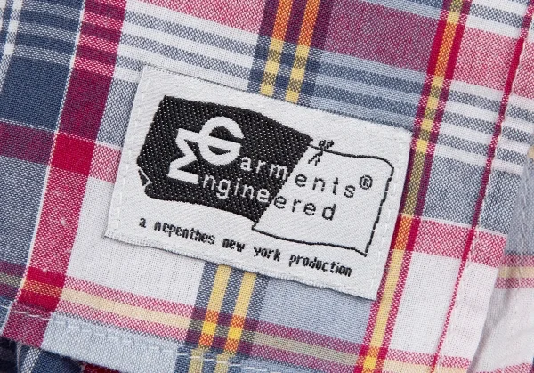 エンジニアードガーメンツENGINEERED GARMENTS チェックストール 赤青白 K-118035_005