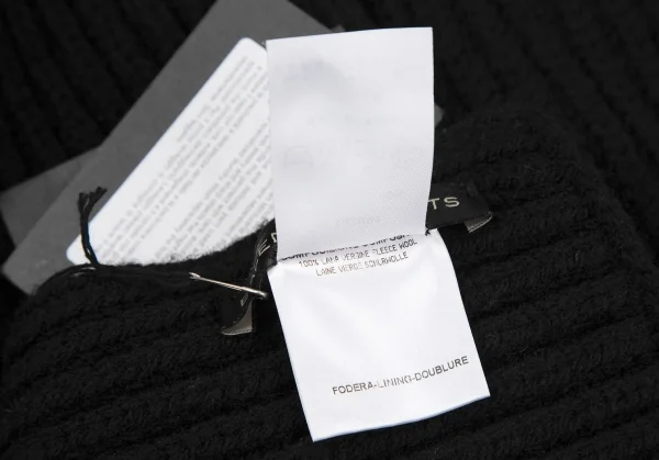 バレンシアガBALENCIAGA ウールニットマフラー 黒 K-118037_005