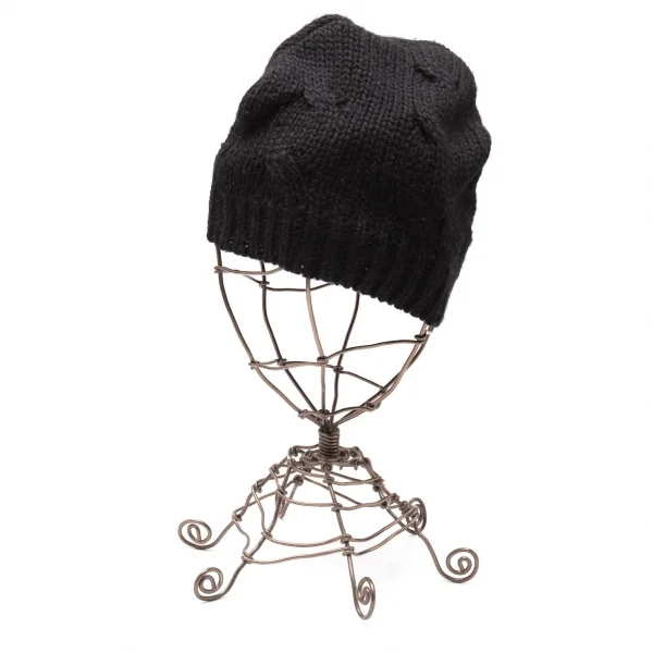 ヘッドポータープラスHEAD PORTER PLUS ニットキャップ 黒 K-118038_001