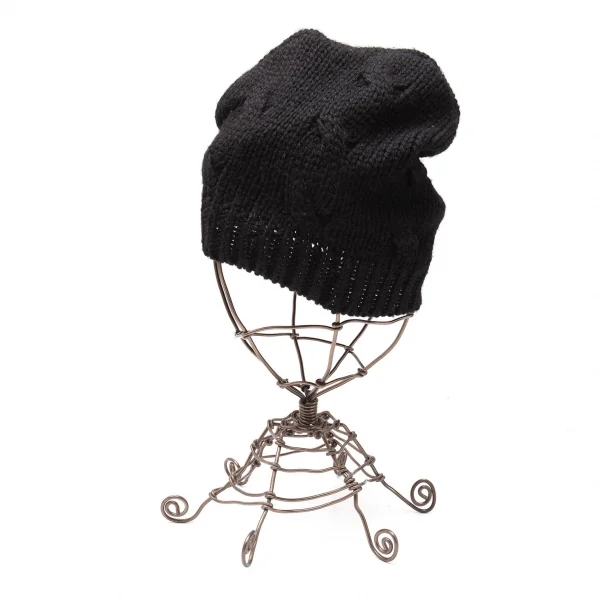 ヘッドポータープラスHEAD PORTER PLUS ニットキャップ 黒 K-118038_002