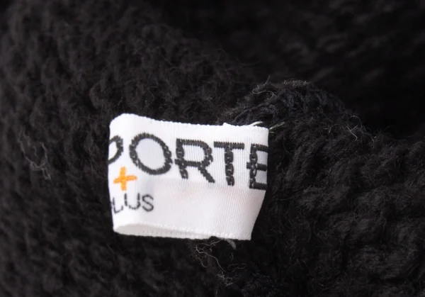 ヘッドポータープラスHEAD PORTER PLUS ニットキャップ 黒 K-118038_008