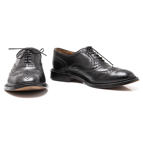 コムデギャルソンオムプリュスCOMME des GARCONS HOMME PLUS Tricker’s社製ウイングチップレザーシューズ 黒26.5位 K-118042_001